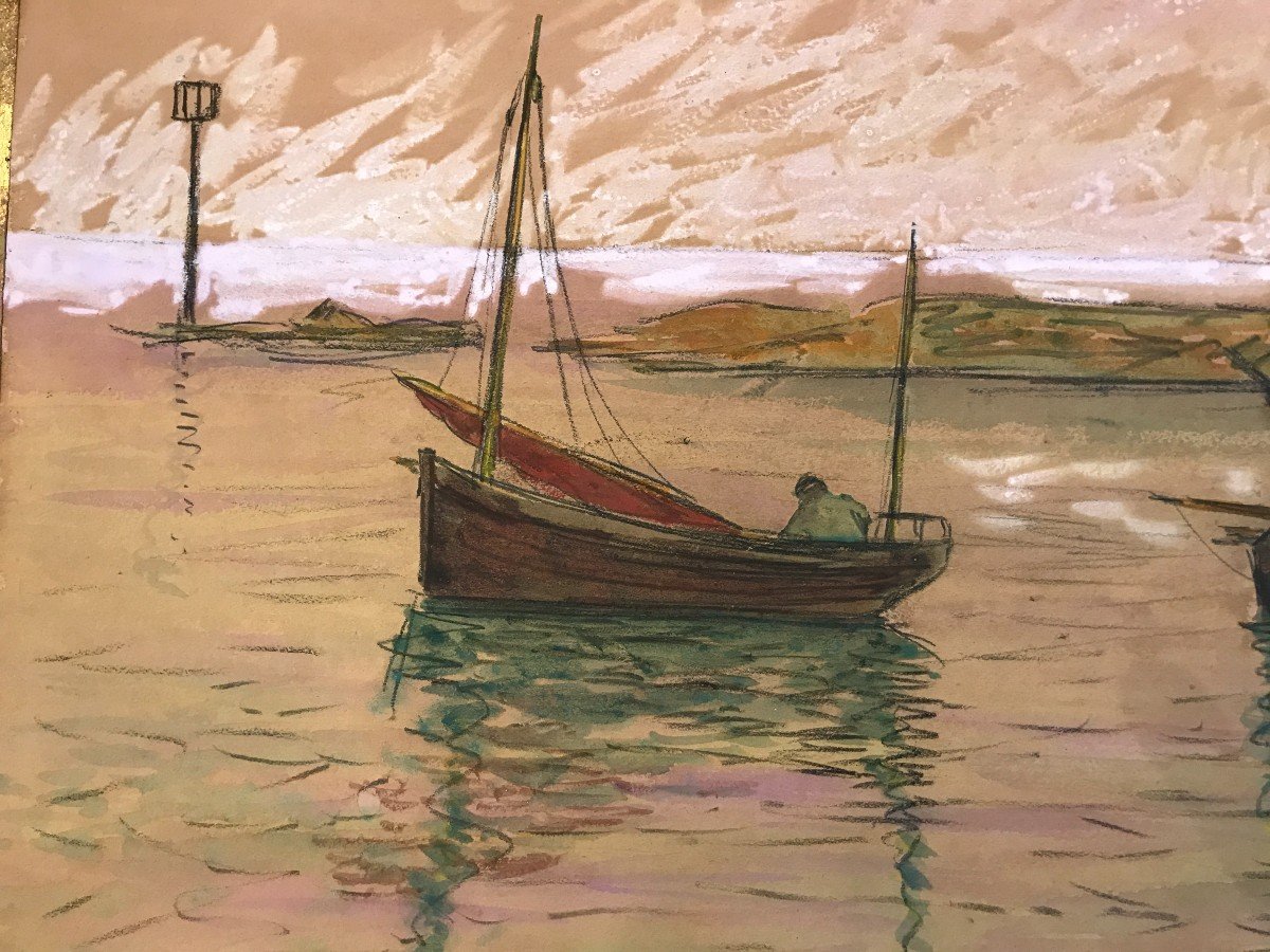 André Wilder (1871-1965) Paysage Portuaire, 1901-photo-3
