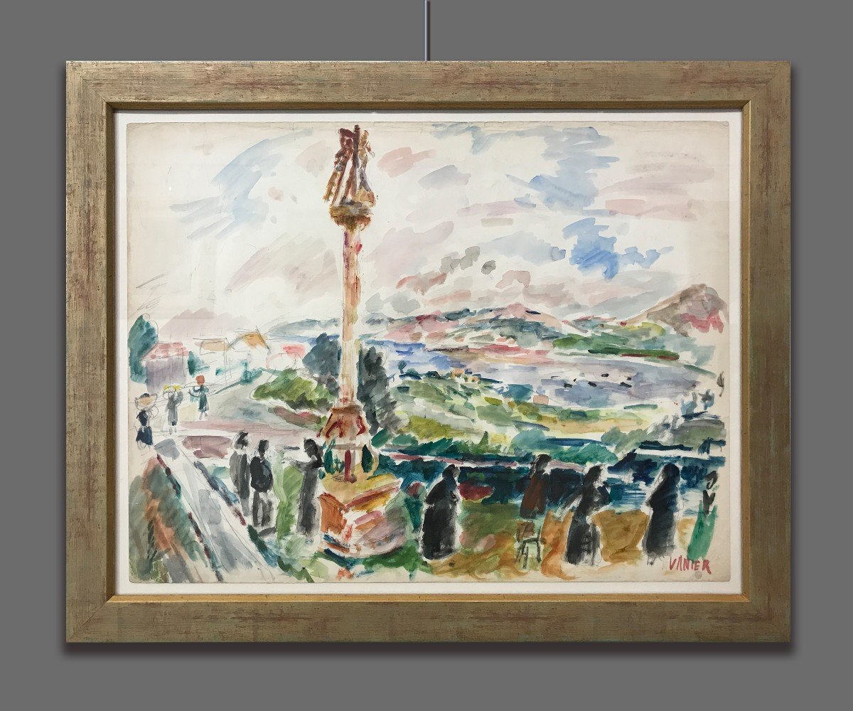 Claude Vanier (Simon Abramovitch, 1910-1958) Paesaggio