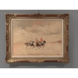 Ernesto Quarti Marchiò (Bergamo, Italy, 1907-1982) Cavalieri Nel Deserto