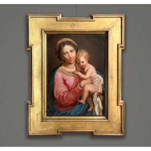 Scuola Italiana inizi XIX secolo (da G.B. Sassoferrato), Madonna con bambino