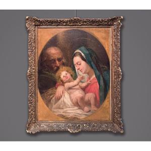 Scuola Veneta, XVIII secolo, Sacra famiglia