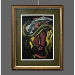 Giandante X (Milano, 1899 - Castelleone, Italia, 1984) Ritratto, 1973