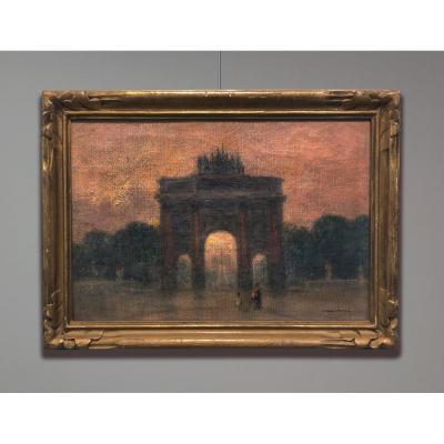 Marie-Gabriel Biessy (1854-1935) Arc du triomphe du Carrousel