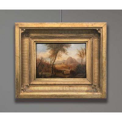 Artiste du 19ème siècle signée Harriet Browne, Paysage, 1819