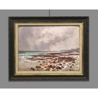 Daniel Duchemin (1866-1937) Paesaggio marino, 1919