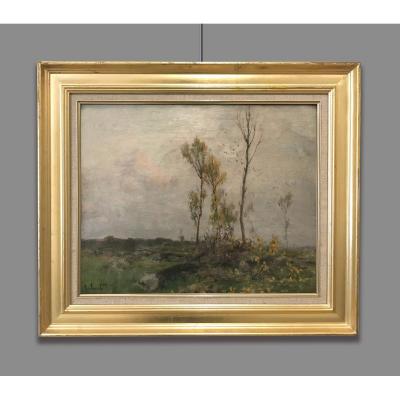 Alexandre Jacob (1876 - 1972) Paesaggio di Picquigny, Somme, 1930