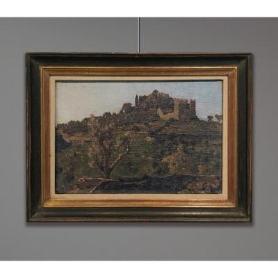 Georges Paul Leroux (1877-1957) Paesaggio con Castello In Rovina