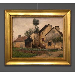 Charles Rouviere (1866-1924) Paesaggio, Lione