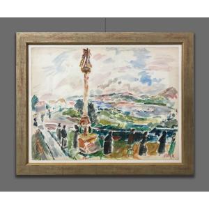 Claude Vanier (Simon Abramovitch, 1910-1958) Paesaggio