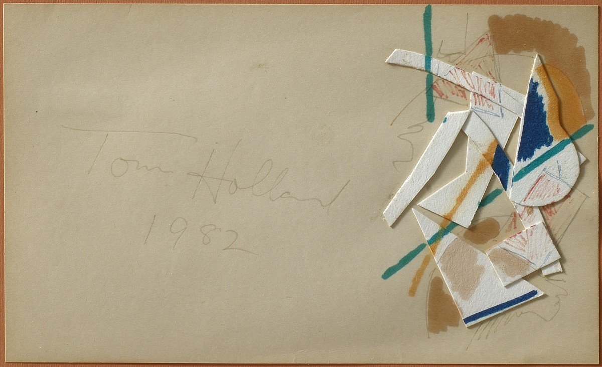 Tom Holland (Seattle, 1936) collage - firmato e datato -photo-2