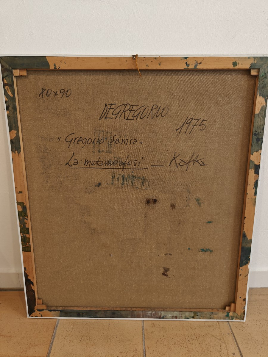 Giuseppe De Gregorio (1920-2007) La metamorfosi - 1975 olio su tela-photo-2