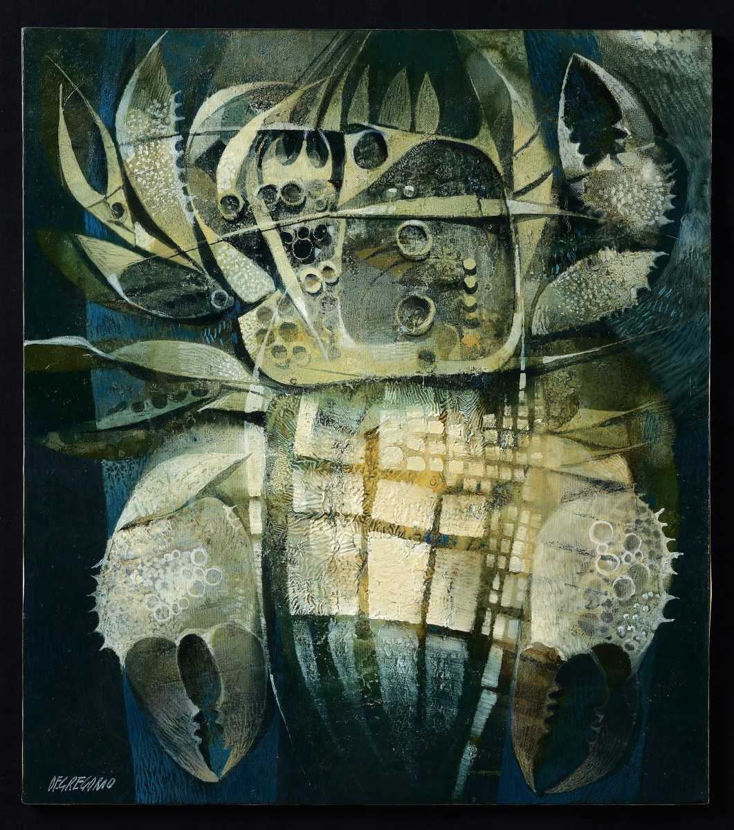 Giuseppe De Gregorio (1920-2007) La metamorfosi - 1975 olio su tela-photo-3