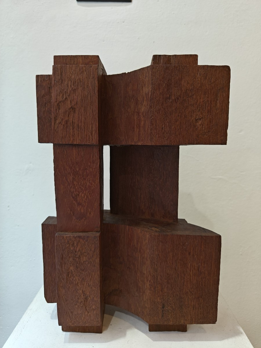 Scultura astratta in legno- 1960 circa-photo-2