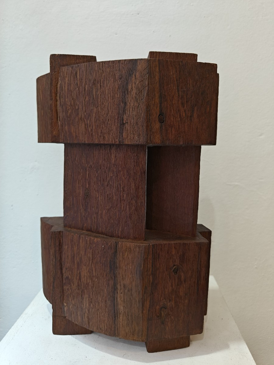 Scultura astratta in legno- 1960 circa-photo-3