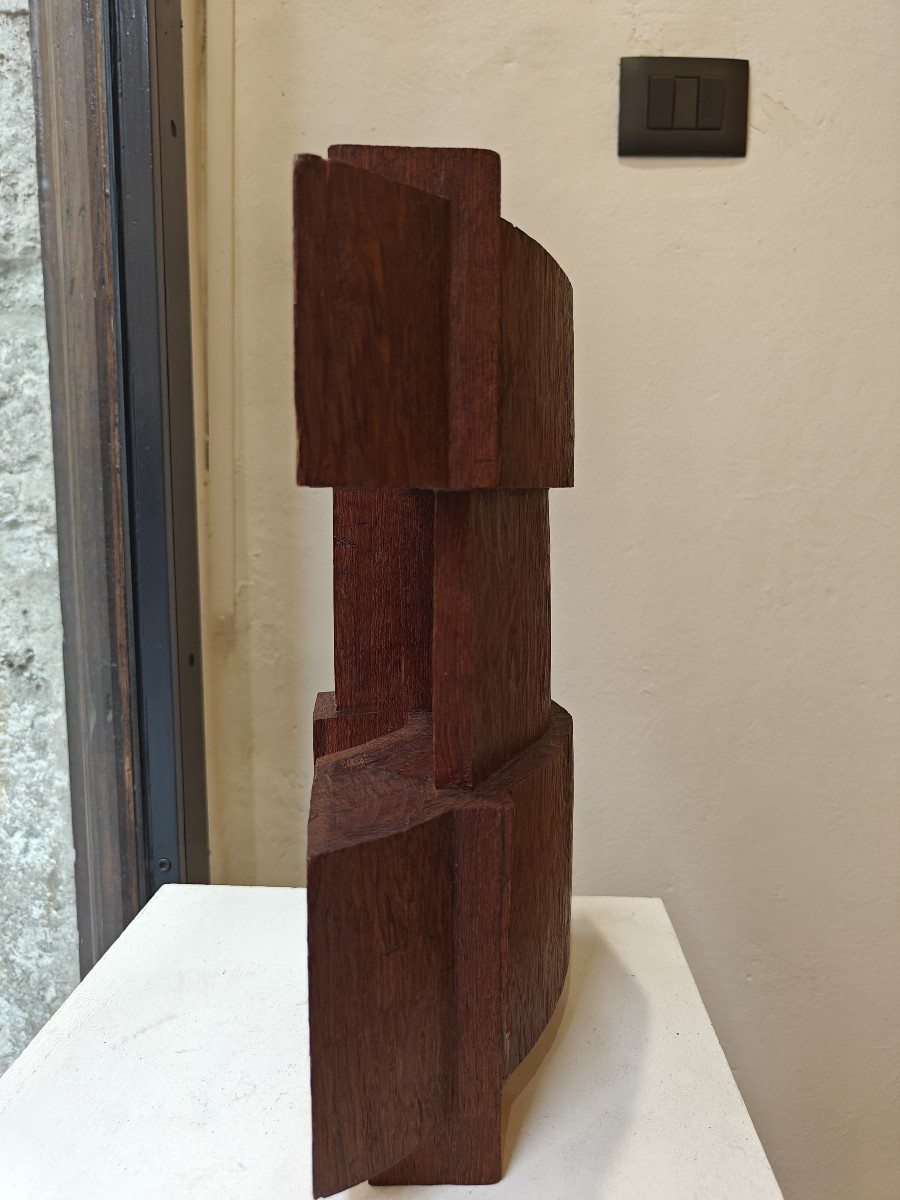 Scultura astratta in legno- 1960 circa-photo-4