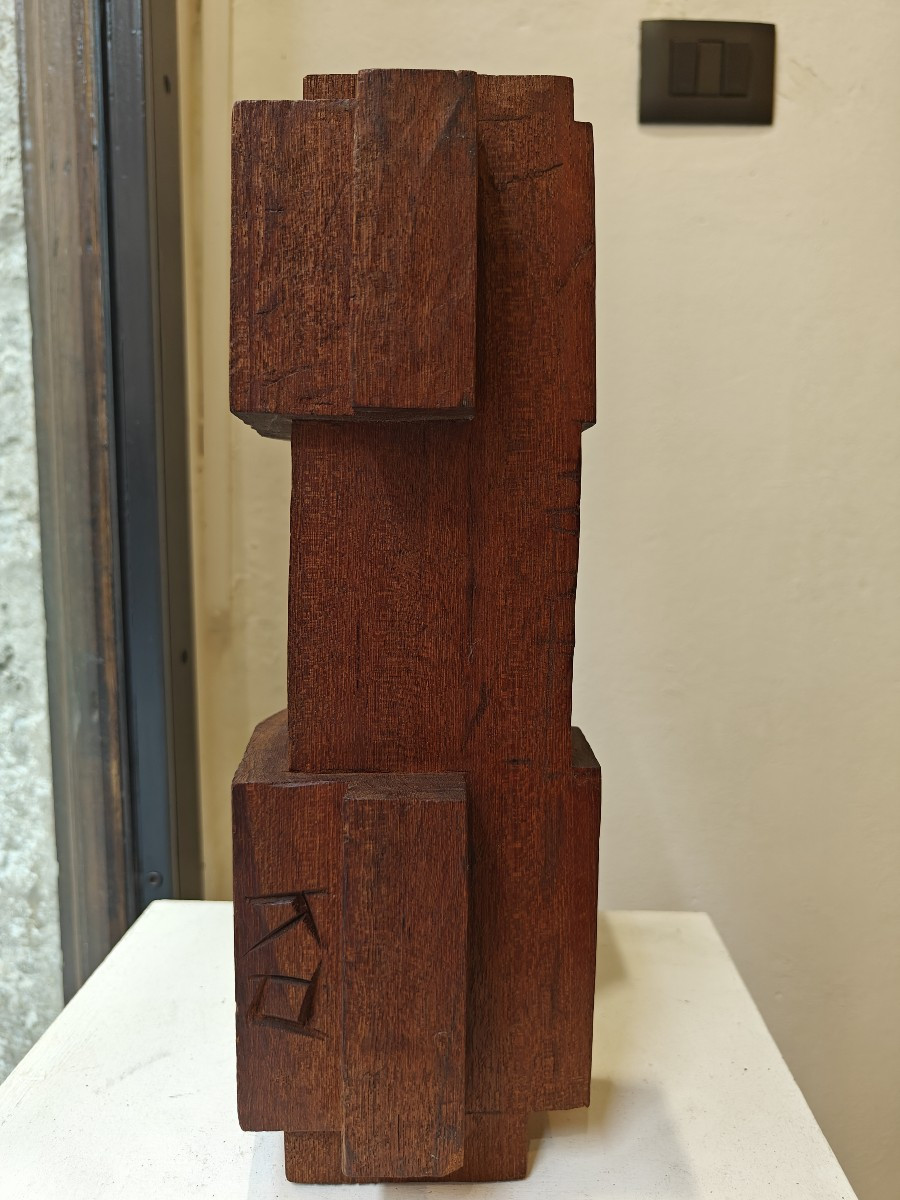 Scultura astratta in legno- 1960 circa-photo-3