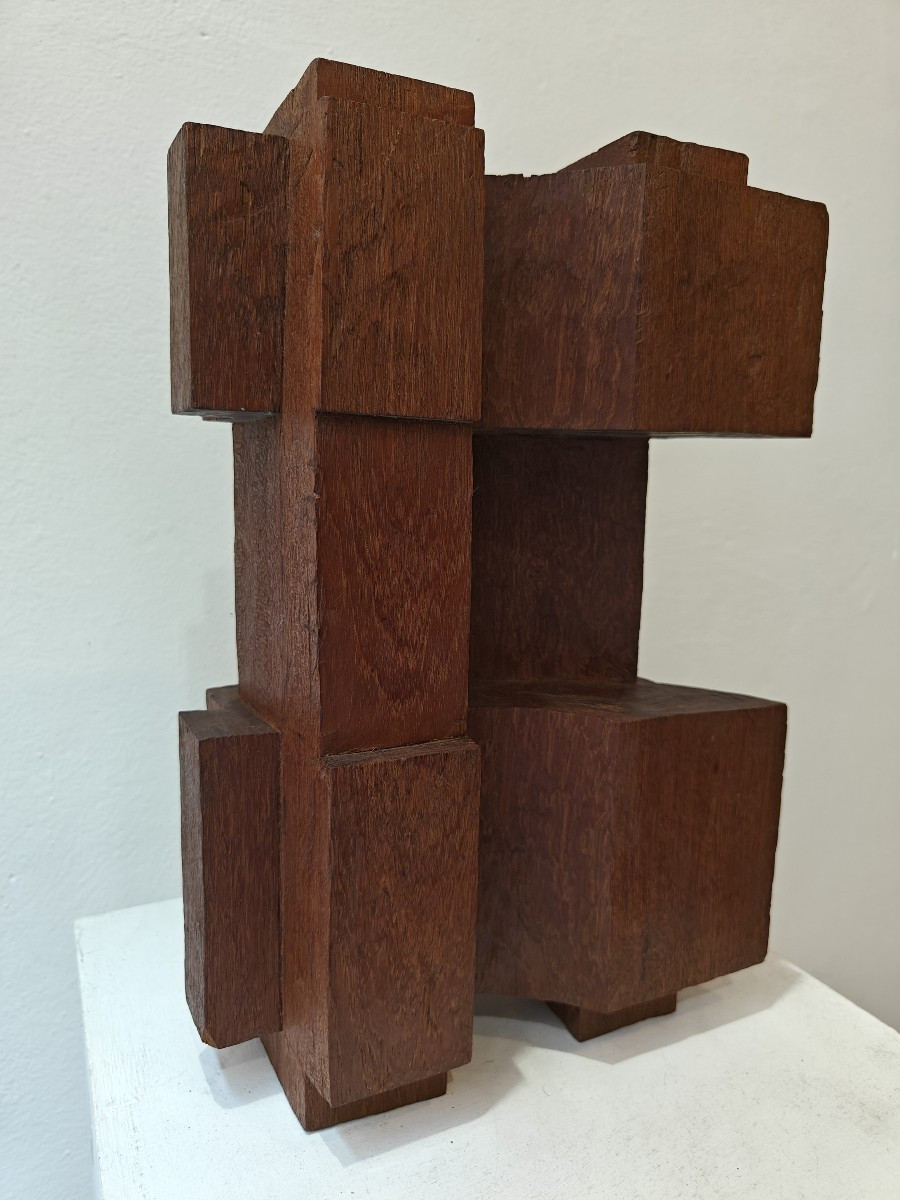 Scultura astratta in legno- 1960 circa