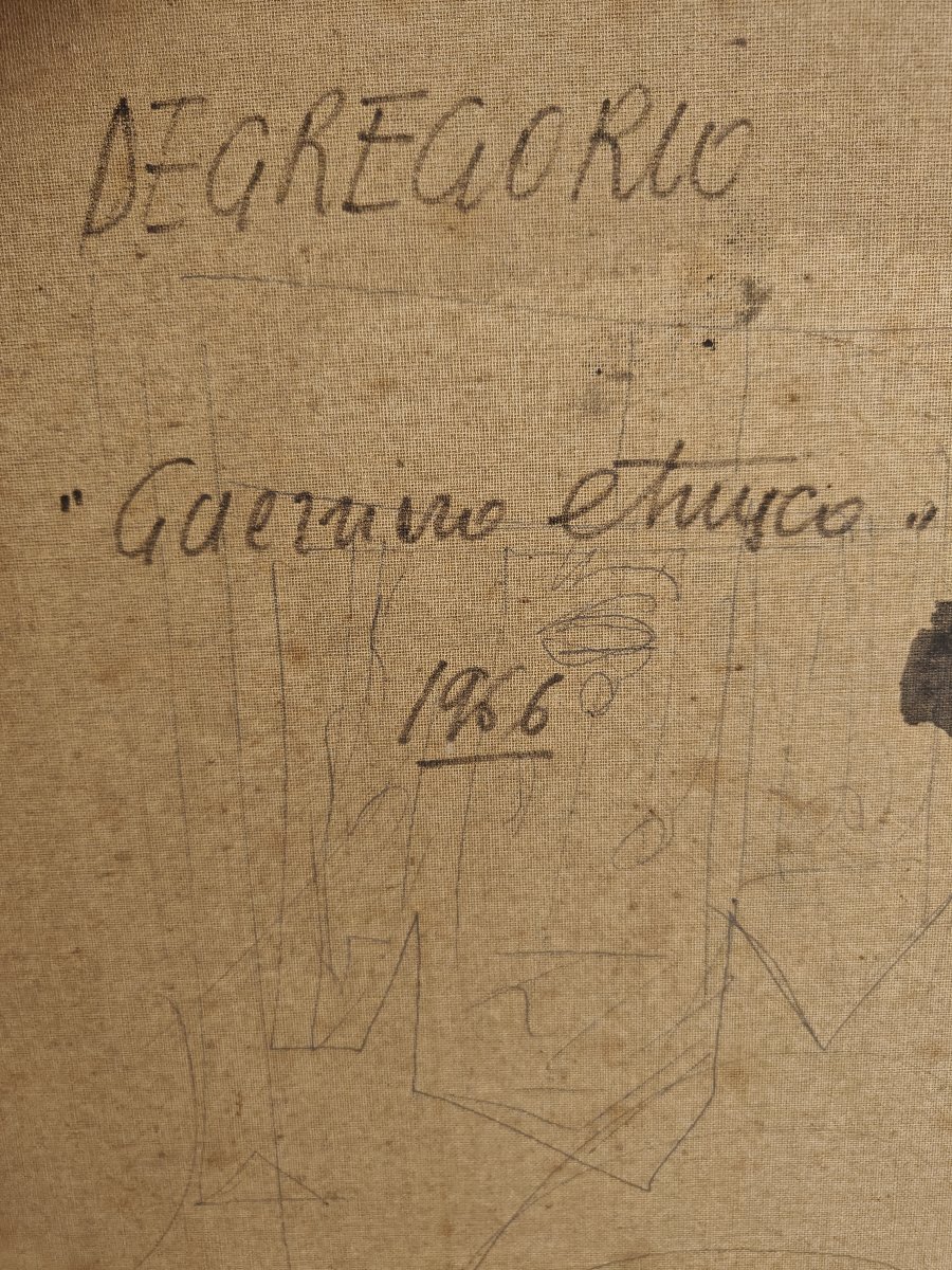 Giuseppe De Gregorio (1920-2007) - olio su tela-photo-3