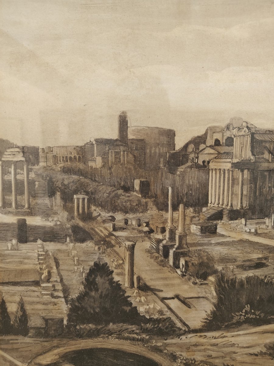 Grande disegno di roma - 1930 circa-photo-3