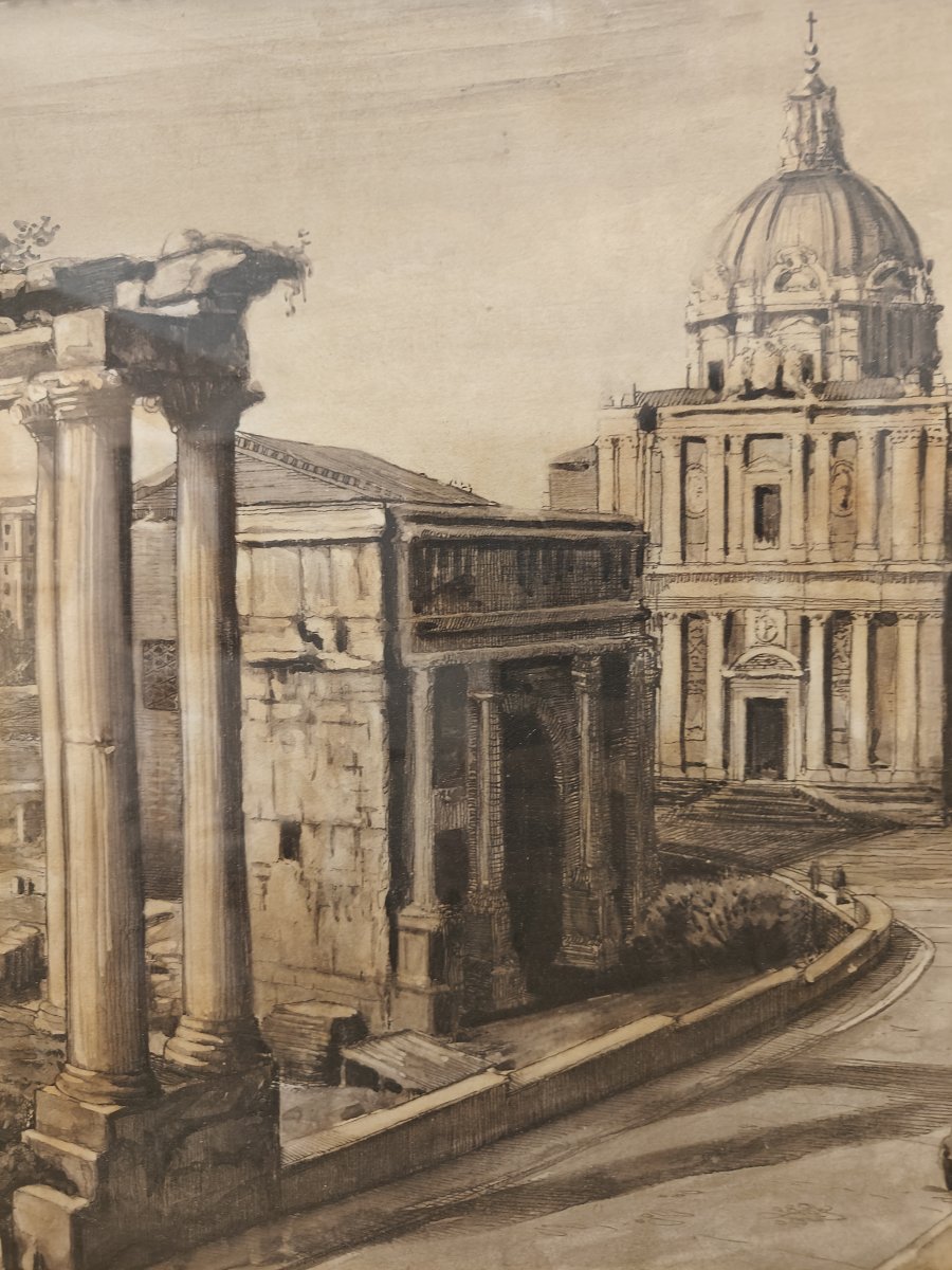 Grande disegno di roma - 1930 circa-photo-4