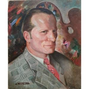 Autoportrait à La Palette, H. Fischoff , 1945