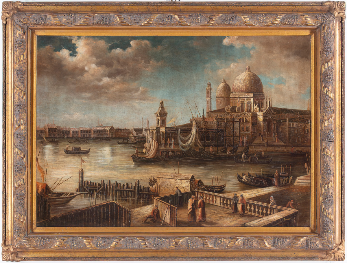 Veduta di Venezia con la Chiesa della Salute e la Punta della Dogana