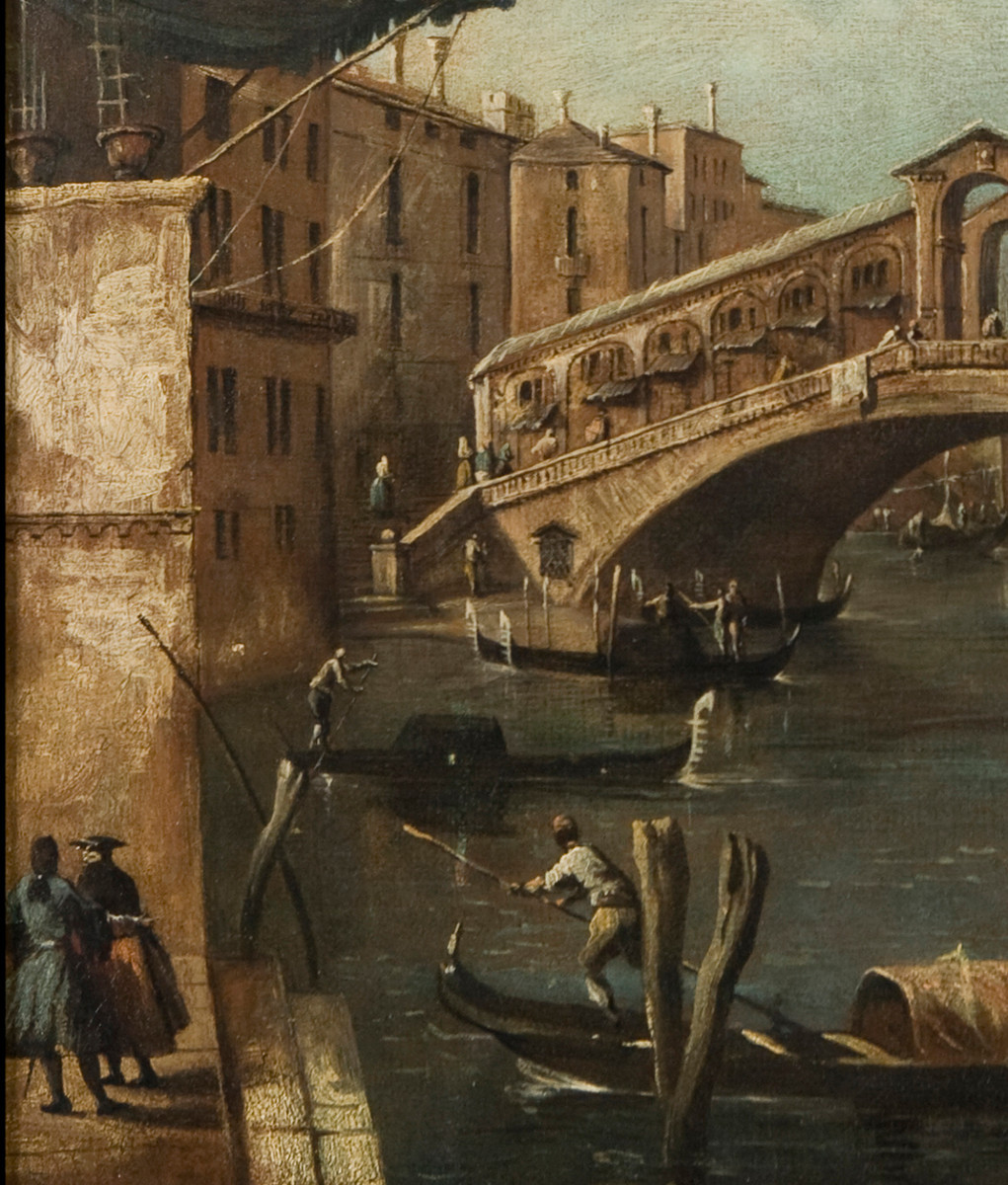 Veduta di Venezia con il Ponte di Rialto e il Canal Grande, bottega di Francesco Guardi-photo-3
