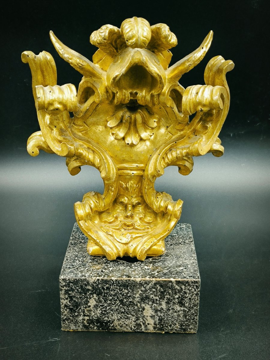 Tre fregi intagliati e dorati, Stato Pontificio, secolo XVII.-photo-3