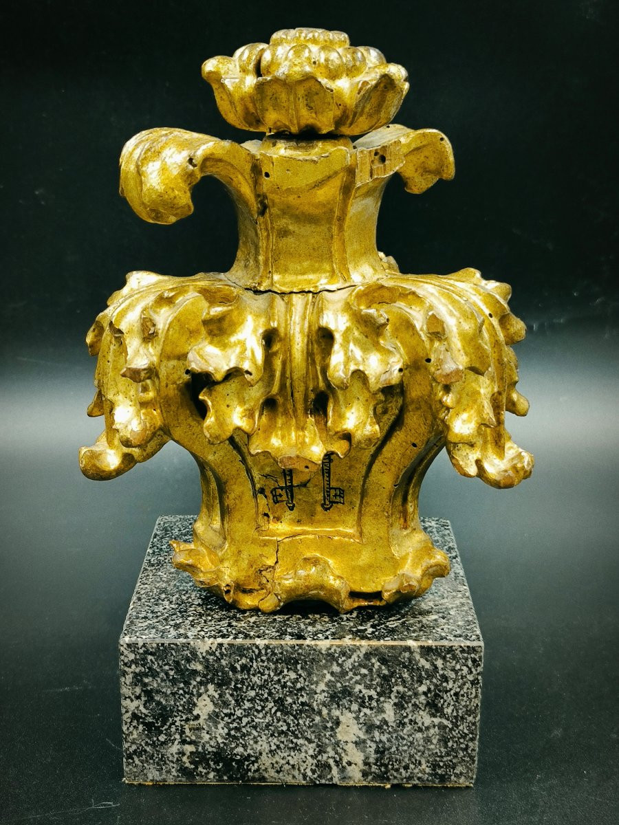 Tre fregi intagliati e dorati, Stato Pontificio, secolo XVII.-photo-4