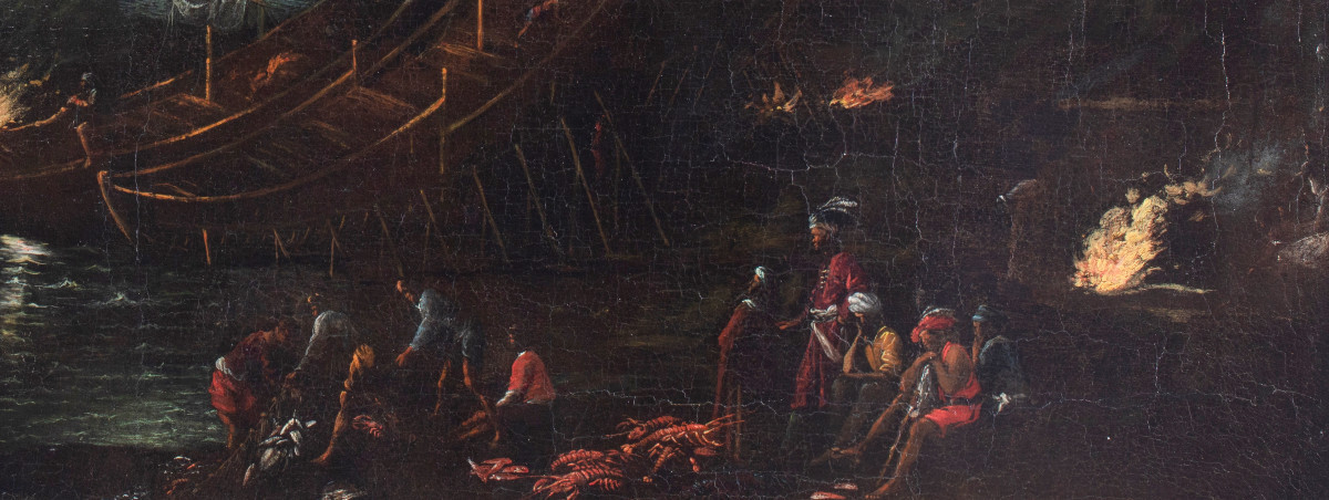 "La pesca delle aragoste", Agostino Tassi  (1580 - 1644)-photo-3