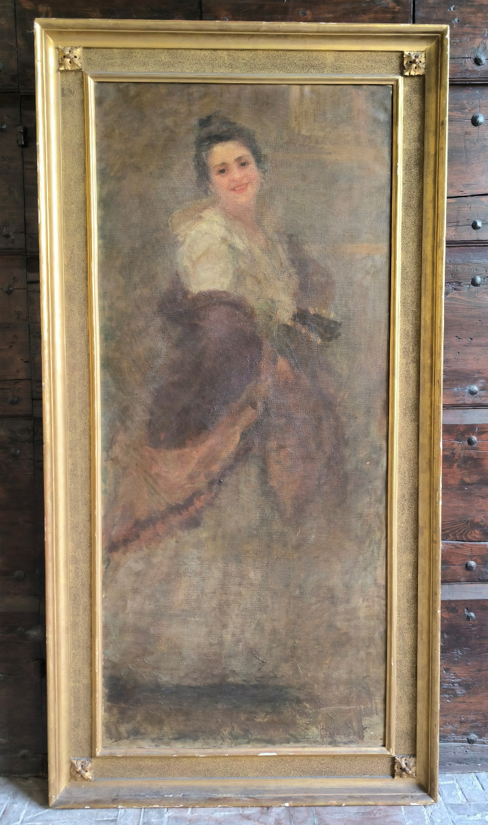 Ritratto di musicante, Attilio Andreoli (1877 - 1950)