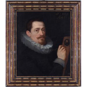 Ritratto del pittore Frans Pourbus in Giovane, scuola nordica degli inizi del secolo XVII