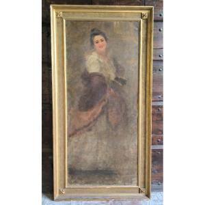 Ritratto di musicante, Attilio Andreoli (1877 - 1950)