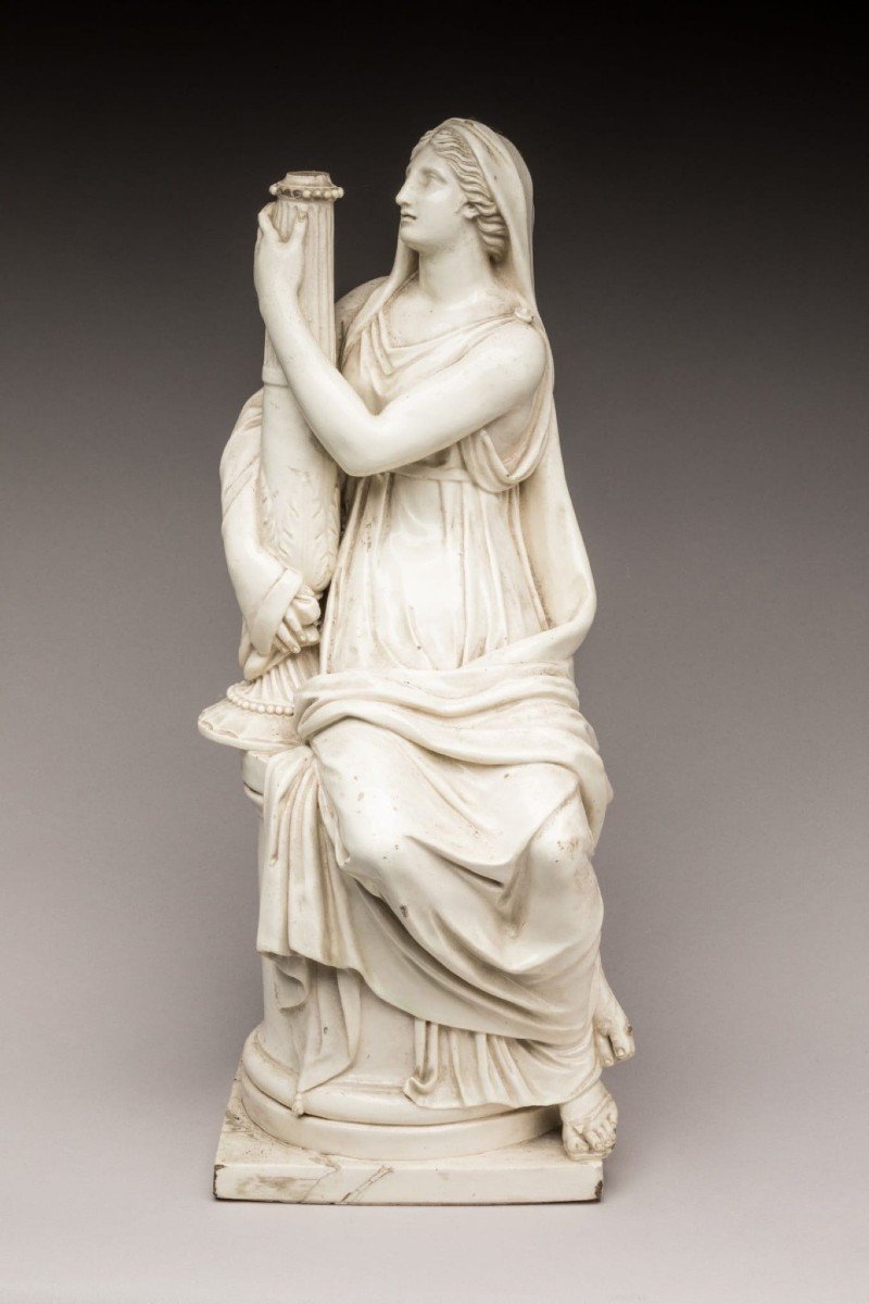Patrizio romano alla colonna, GIOVANNI VOLPATO, ceramica bianca, XVIII secolo   