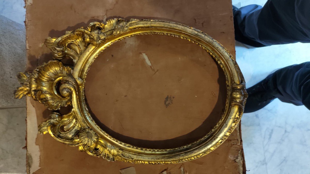 Specchierine in legno intarsiato dorato, Luigi XV, XIX secolo-photo-3