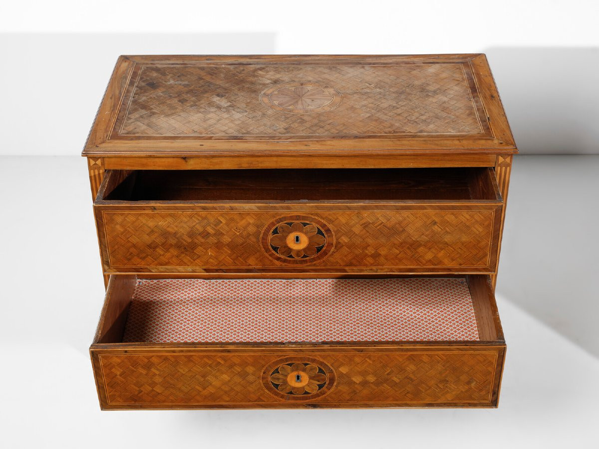 Coppia di cassettoni - Manifattura Napoletana Del XVIII Secolo in francese-photo-3