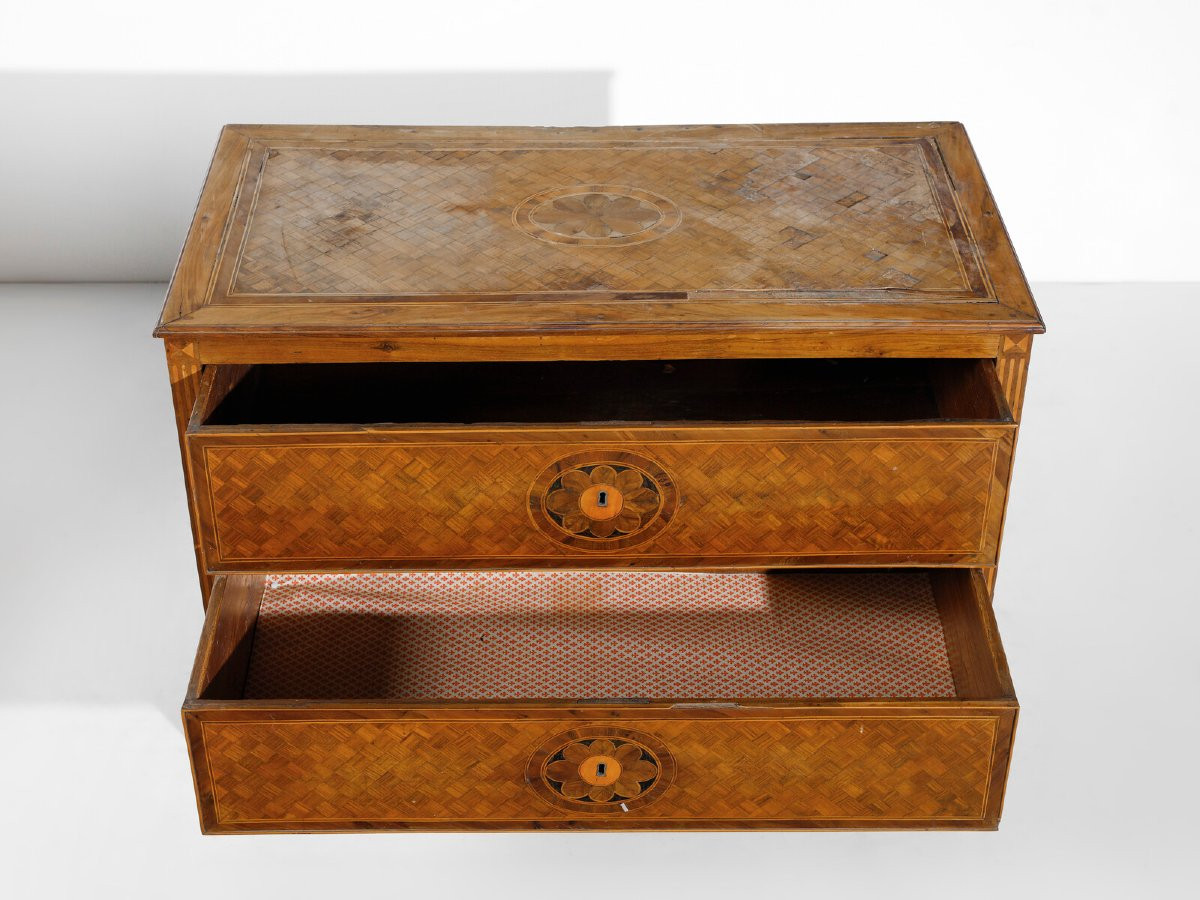 Coppia di cassettoni - Manifattura Napoletana Del XVIII Secolo in francese-photo-4