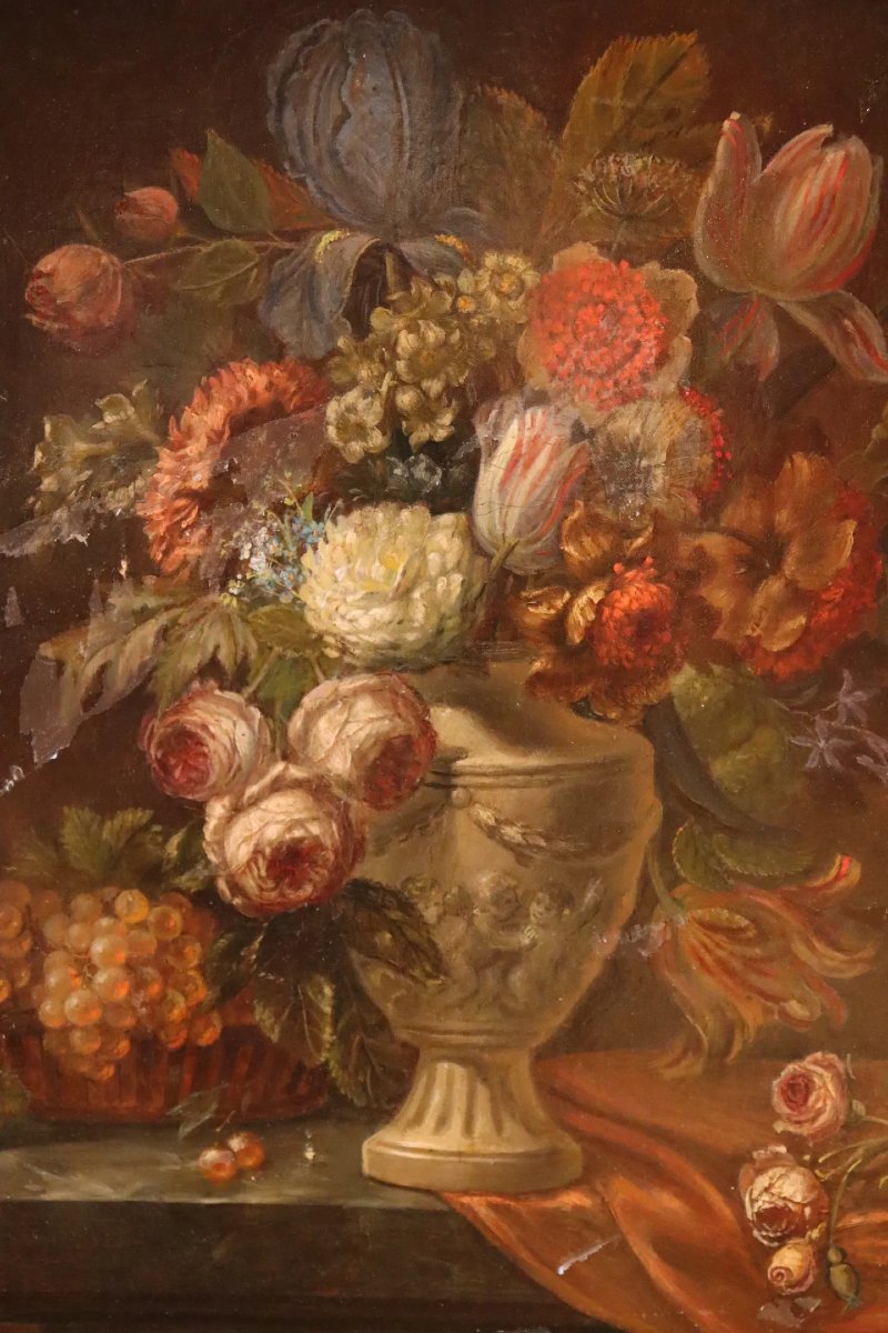 Natura morta con bouquet di fiori-photo-3