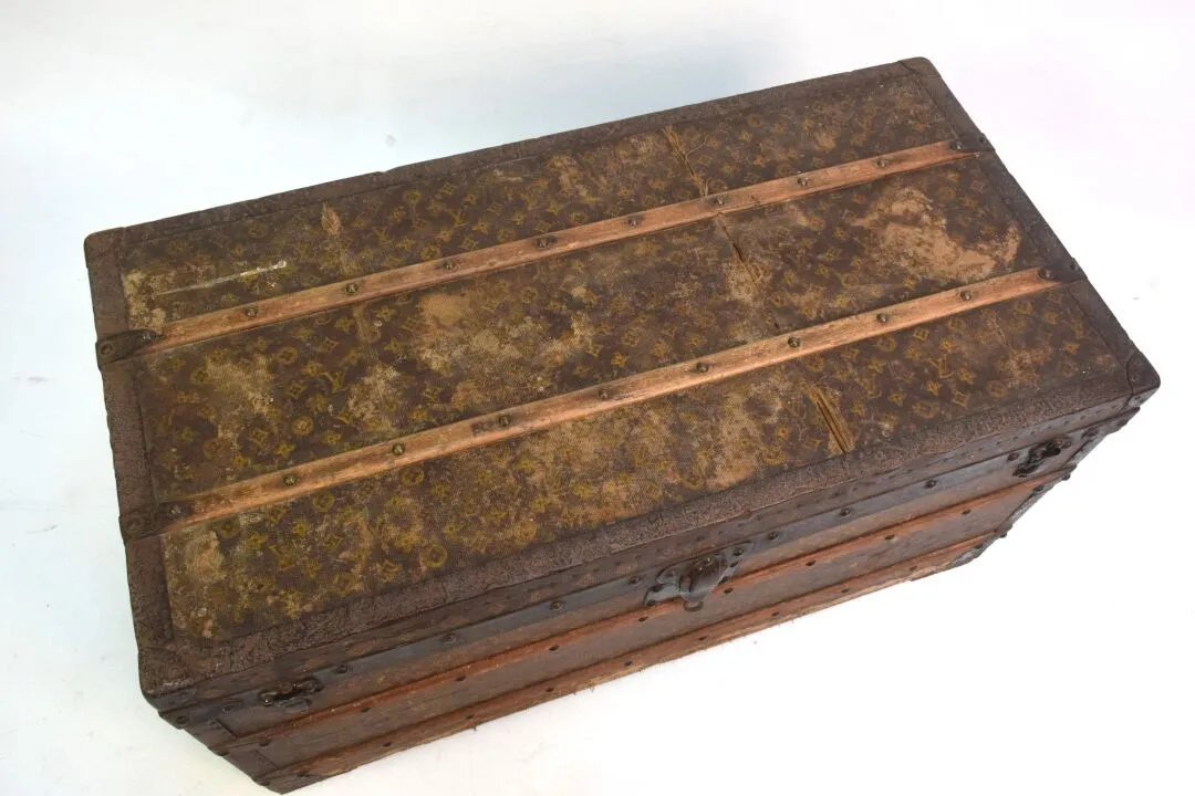 Baule da viaggio Louis Vuitton – Inizio XX secolo – con chiave originale-photo-3