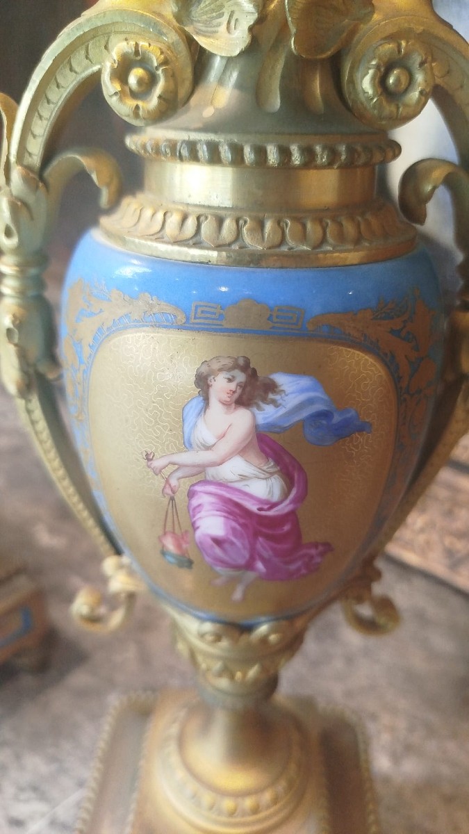 Importante trittico – Epoca Napoleone III – XIX secolo-photo-4