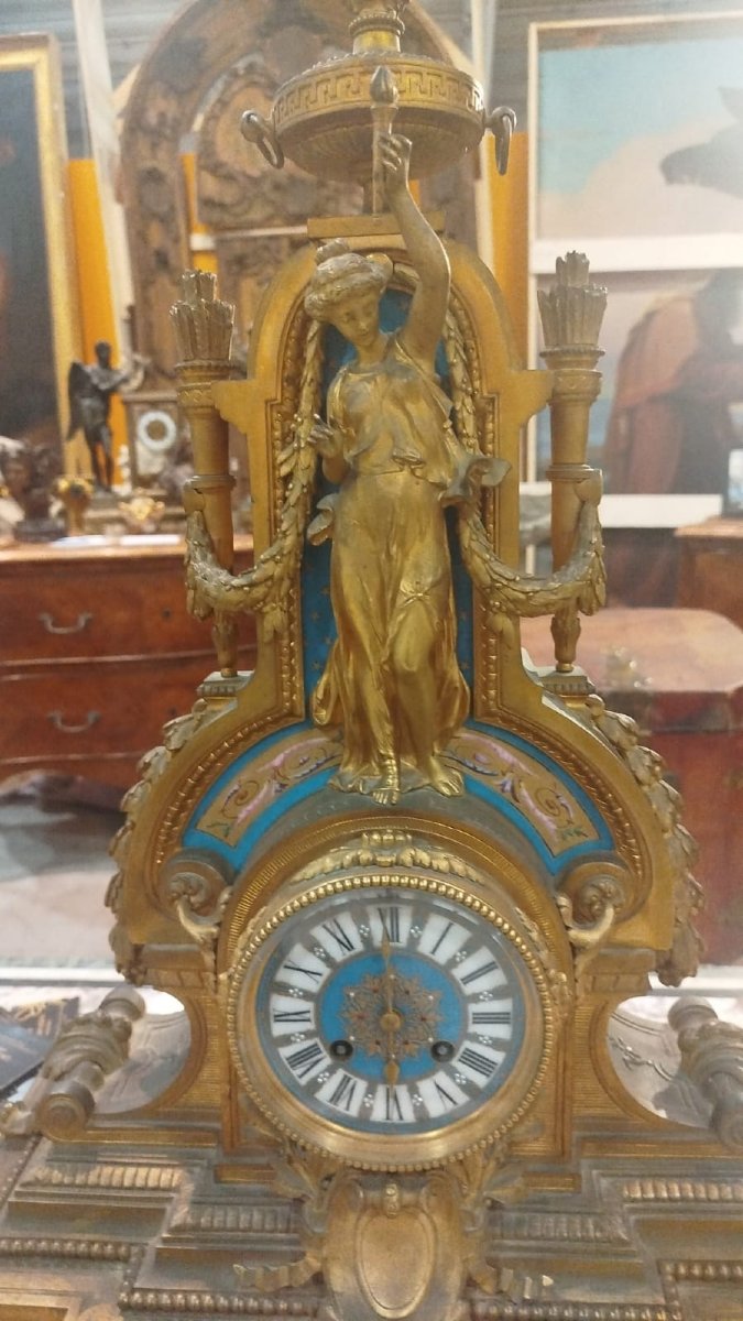 Importante trittico – Epoca Napoleone III – XIX secolo-photo-3