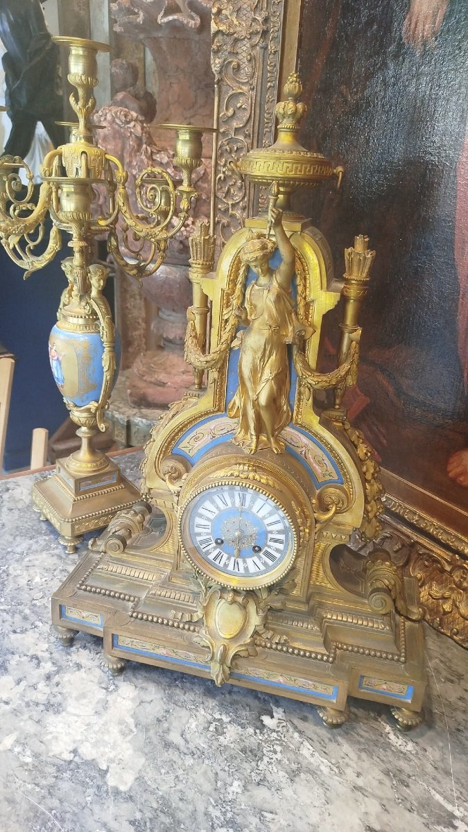 Importante trittico – Epoca Napoleone III – XIX secolo-photo-5