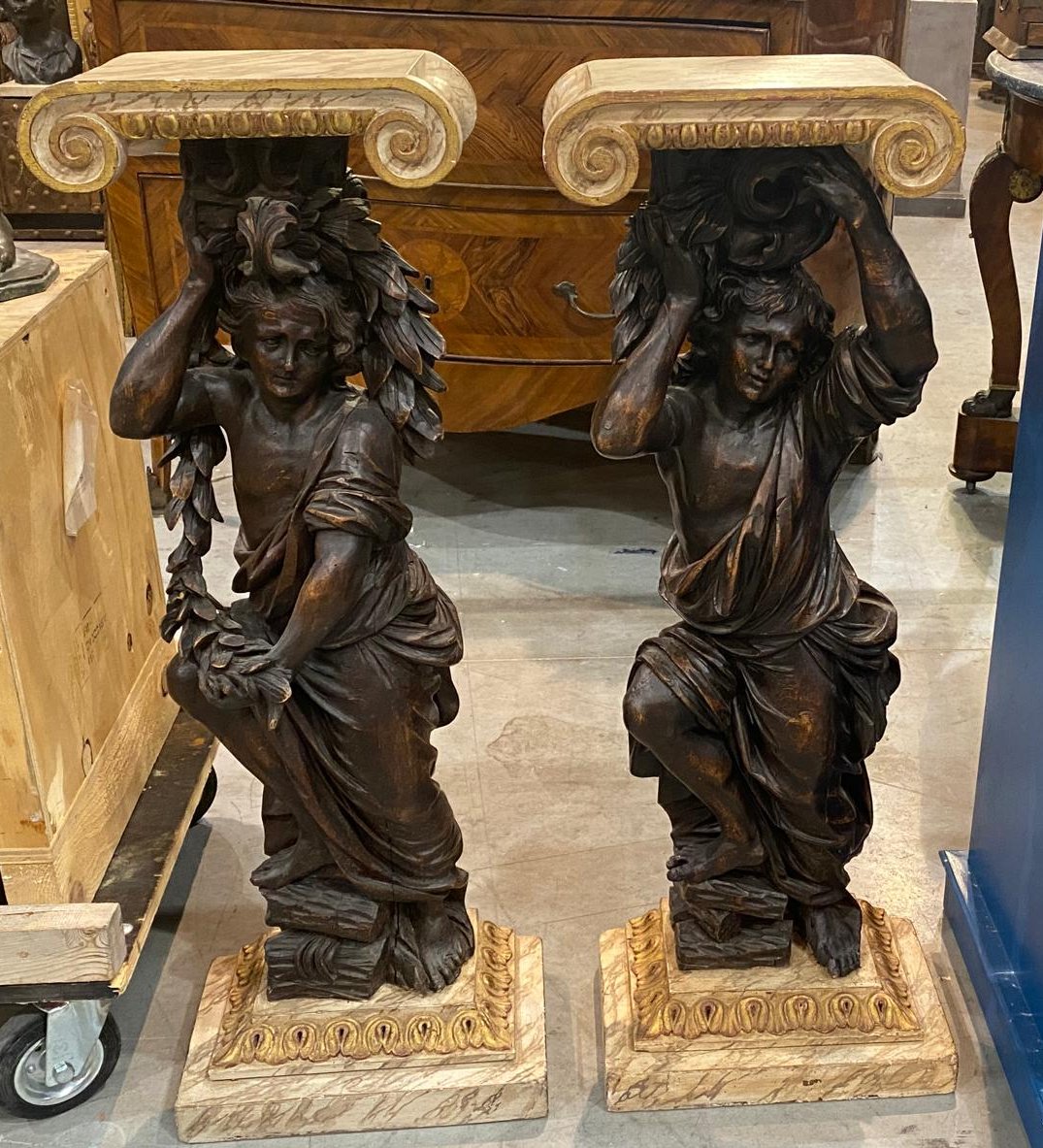 Coppia di piccole consoline – XVIII secolo-photo-3