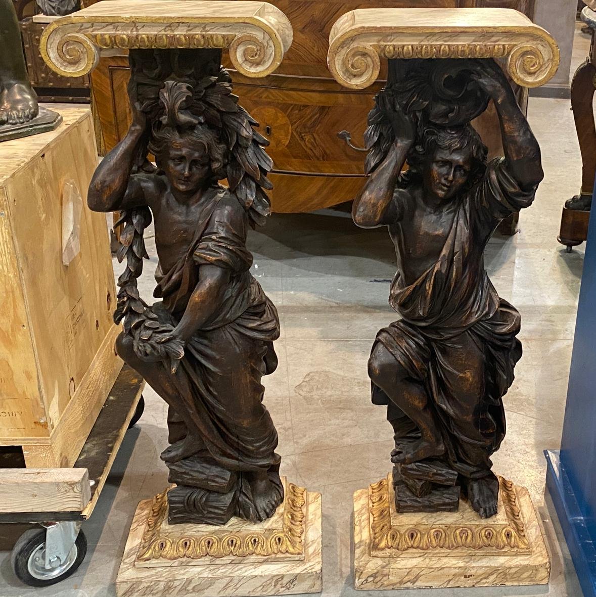 Coppia di piccole consoline – XVIII secolo-photo-4