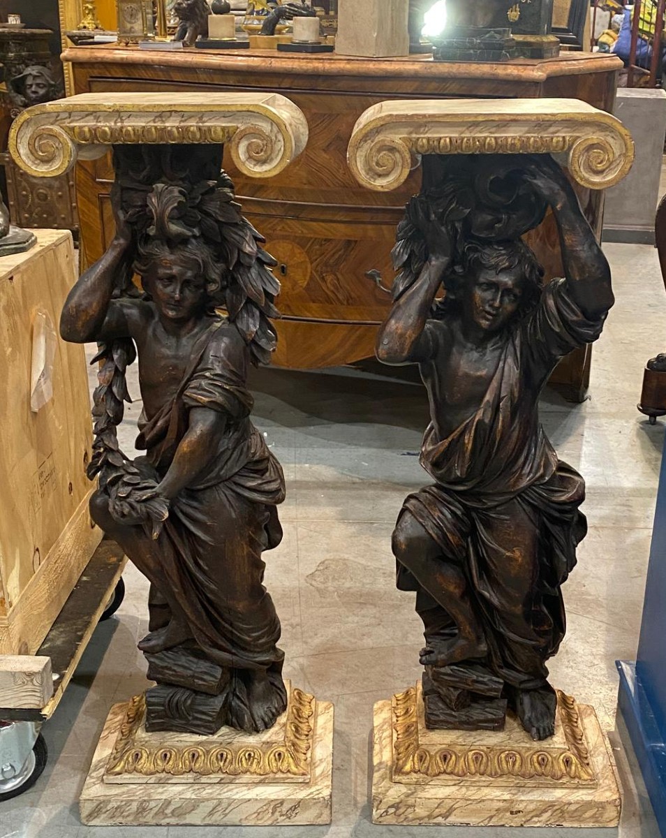 Coppia di piccole consoline – XVIII secolo