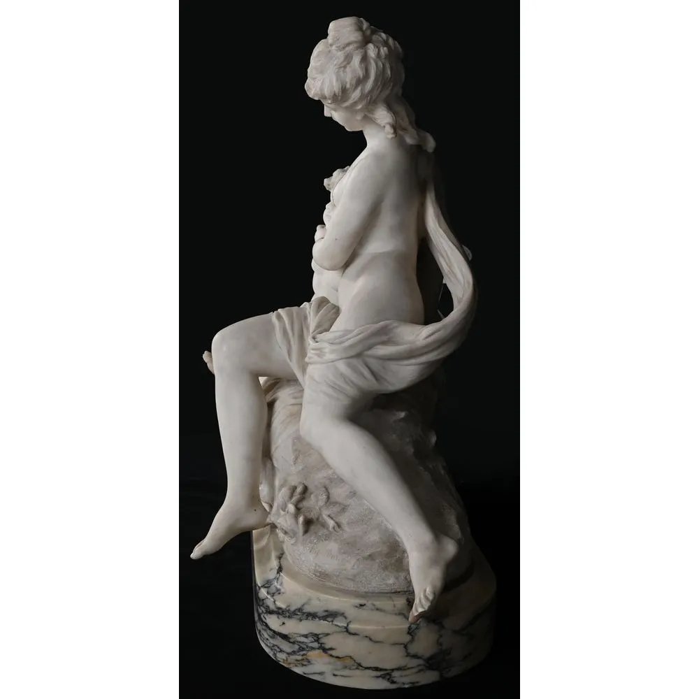 MOREAU Hippolyte (1832-1926). « L’imprudence »-photo-3