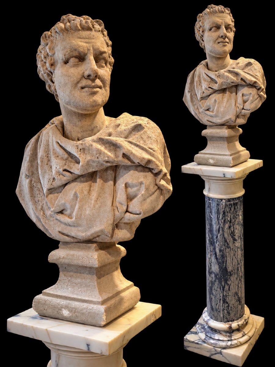 Busto in pietra, XVIII secolo – Altezza 91 cm