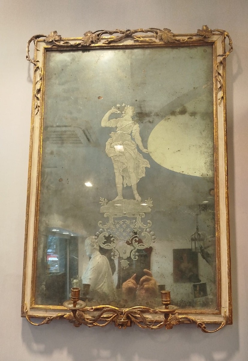 Coppia di specchiere, Napoli XVIII secolo – Specchi incisi-photo-2