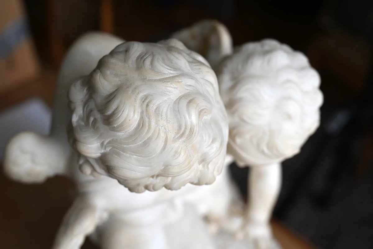 Jean-Baptiste Pigalle (1714–1785) Due amori che si contendono un cuore – -photo-4