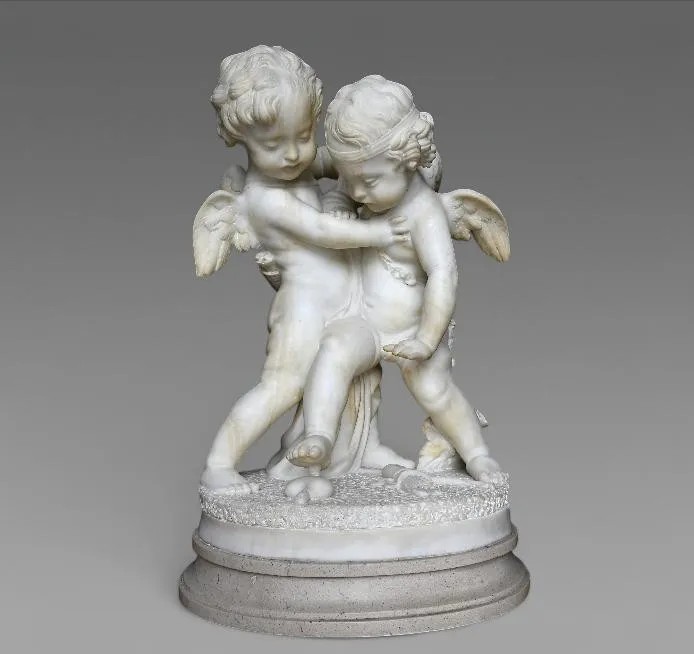 Jean-Baptiste Pigalle (1714–1785) Due amori che si contendono un cuore – 